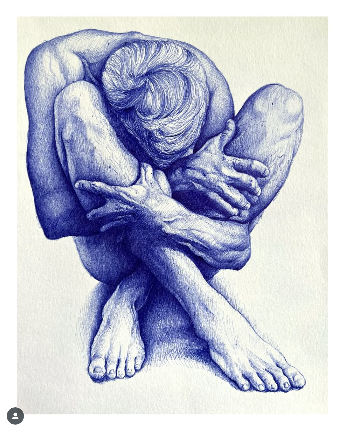 L'étreinte de soi - Tirage